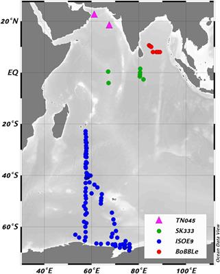 Surface Inorganic Iodine Speciation in the Indian and Southern Oceans From 12°N to 70°S